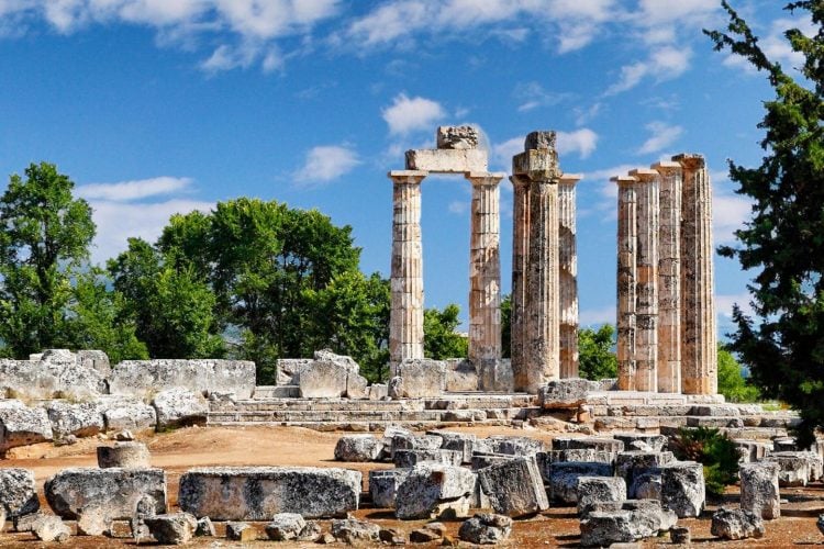 temple of zeus in nemea greece